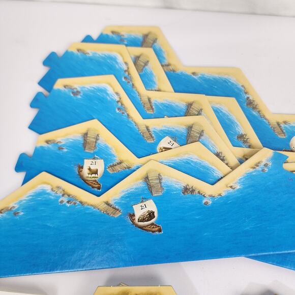 Settlers of Catan Replacement Pieces Parts Cards Tiles Roads Cities Board Game - Picture 8 of 10